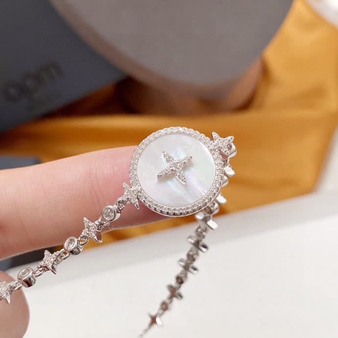 APM Monaco Silver Bracelet with Diamond Accents
